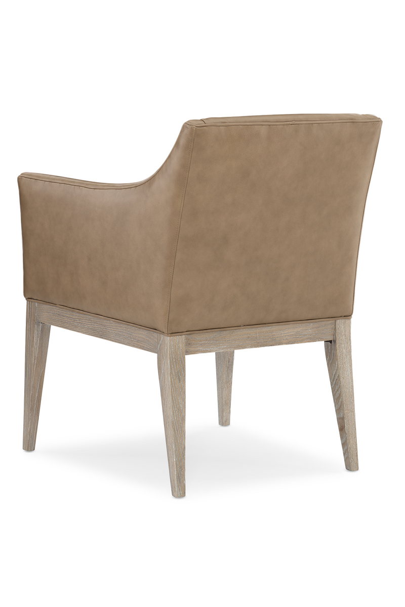 Brown Leather Dining Armchair | Caracole Free And Easy | Oroatrade.com