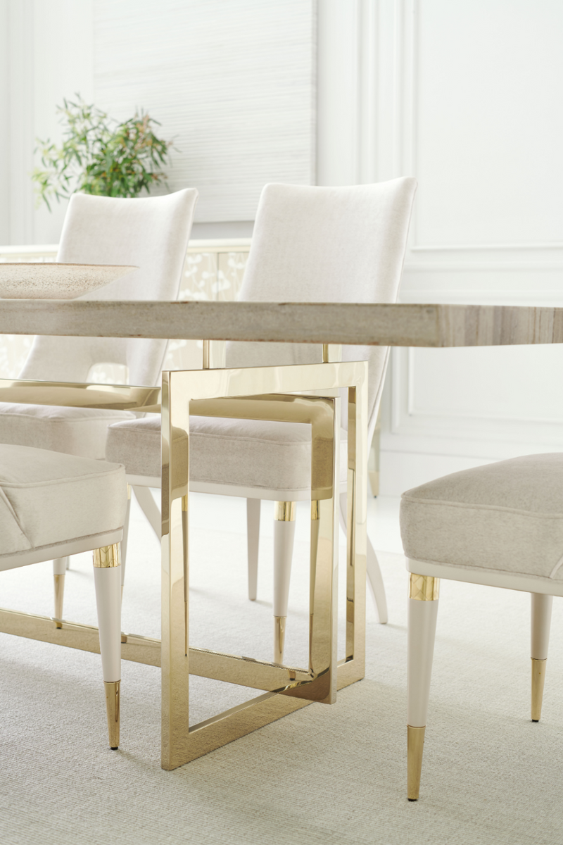 Ivory Modern Dining Chair | Caracole Guest of Honor | Oroatrade.com