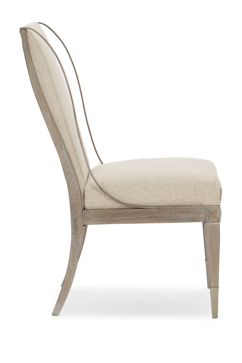 Ash Wood Side Chair | Caracole Open Arms | Oroatrade.com
