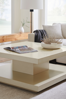 Beige Geometrical Coffee Table | Caracole Cool And Classic |  Oroatrade.com