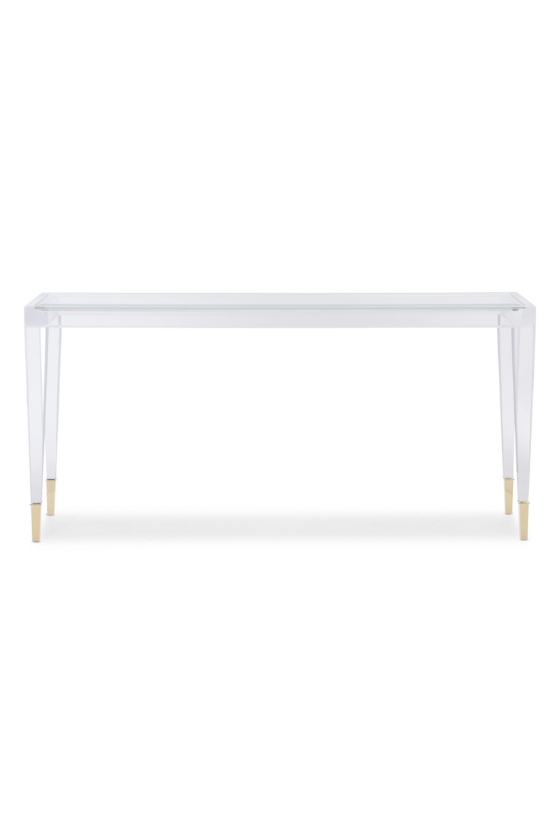 Transparent Modern Console Table | Caracole Ahhhhh | Oroatrade.com