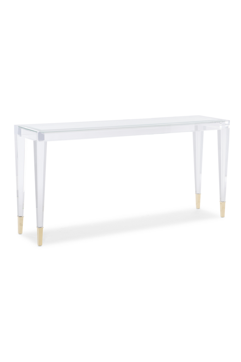 Transparent Modern Console Table | Caracole Ahhhhh | Oroatrade.com