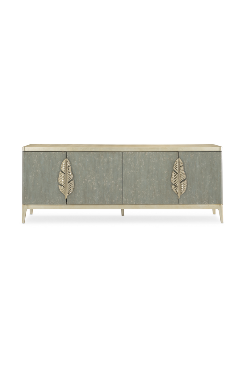 Gold Palm Accent Sideboard  | Caracole Waterside | Oroatrade.com