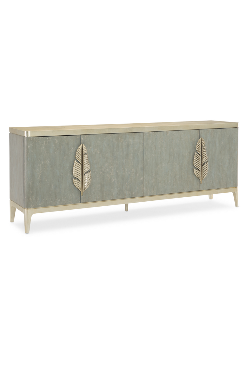 Gold Palm Accent Sideboard  | Caracole Waterside | Oroatrade.com