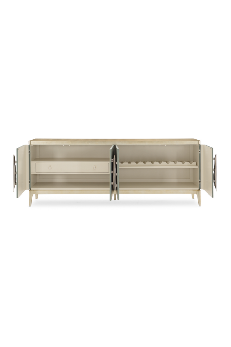 Gold Palm Accent Sideboard  | Caracole Waterside | Oroatrade.com