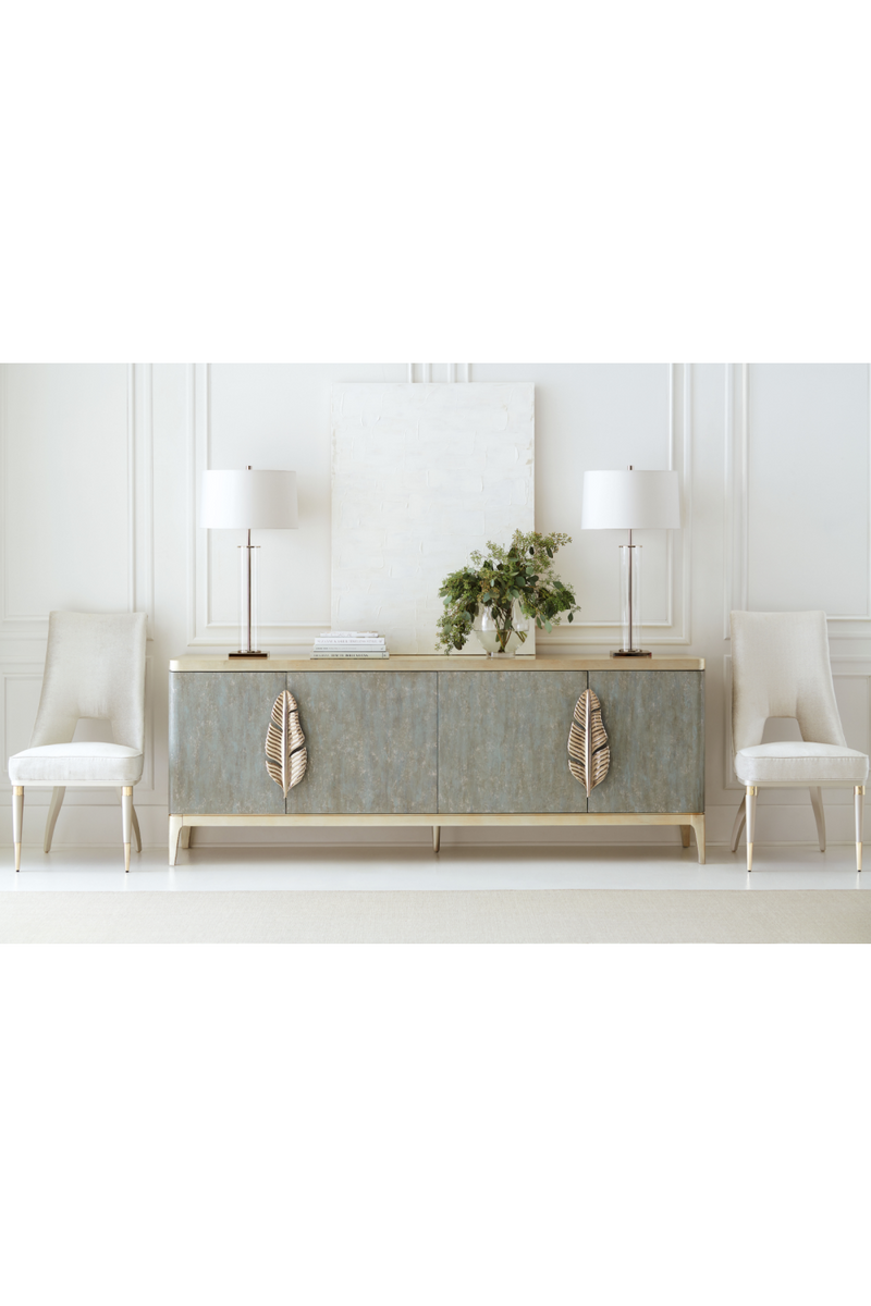 Gold Palm Accent Sideboard  | Caracole Waterside | Oroatrade.com