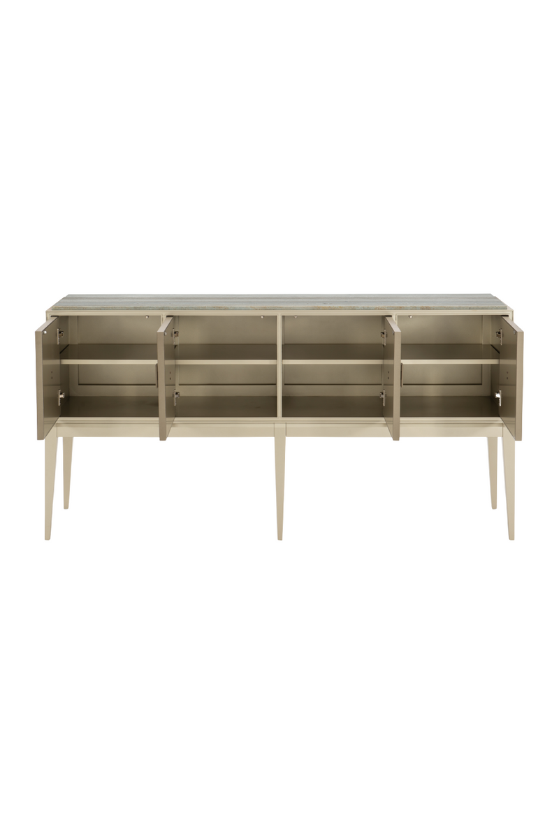 Faceted Mirror Sideboard | Caracole Sparkling Personality | Oroatrade.com