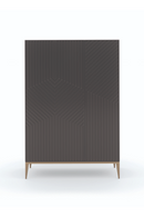 Dark Brown Graphic Cabinet | Caracole Out of Line | Oroatrade.com