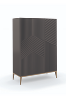 Dark Brown Graphic Cabinet | Caracole Out of Line | Oroatrade.com
