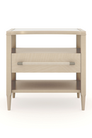 Crescent-Shaped Top Nightstand | Caracole Clearly Open | Oroatrade.com