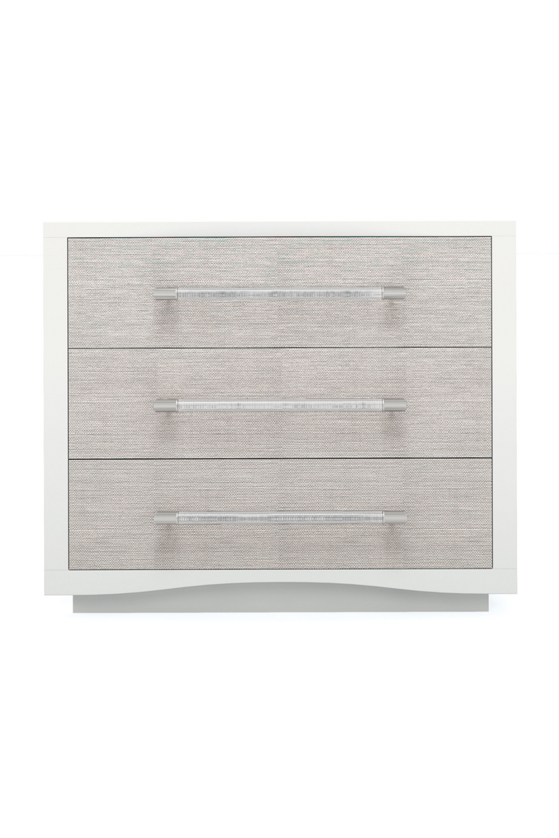 White 3-Drawer Nightstand | Caracole A Clear Touch | Oroatrade.com