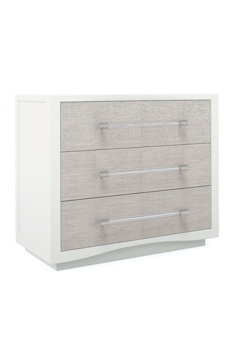 White 3-Drawer Nightstand | Caracole A Clear Touch | Oroatrade.com