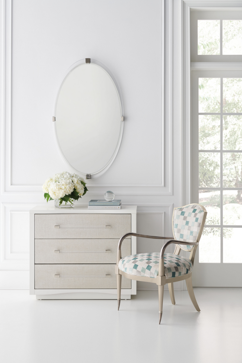 White 3-Drawer Nightstand | Caracole A Clear Touch | Oroatrade.com