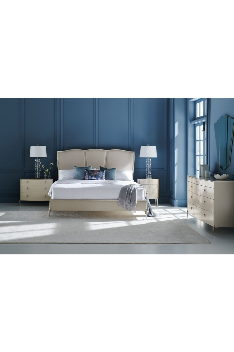 Oval Silver Nightstand | Caracole Bedside Beauty | Oroatrade.com