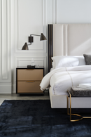 Gray Velvet Bench | Caracole Slim Line | Oroatrade.com