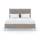 Wooden Herringbone Queen Bed | Caracole Serenity