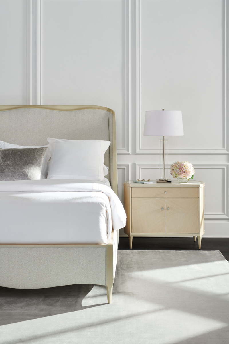 White Modern California King Bed | Caracole Deep Sleep | Oroatrade.com