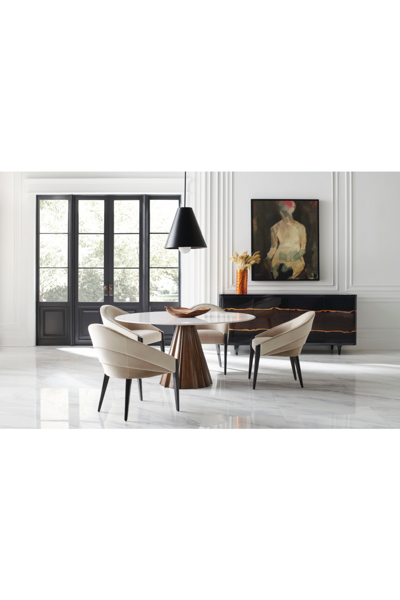 White Marble Dining Table | Caracole All Natural | Oroatrade.com