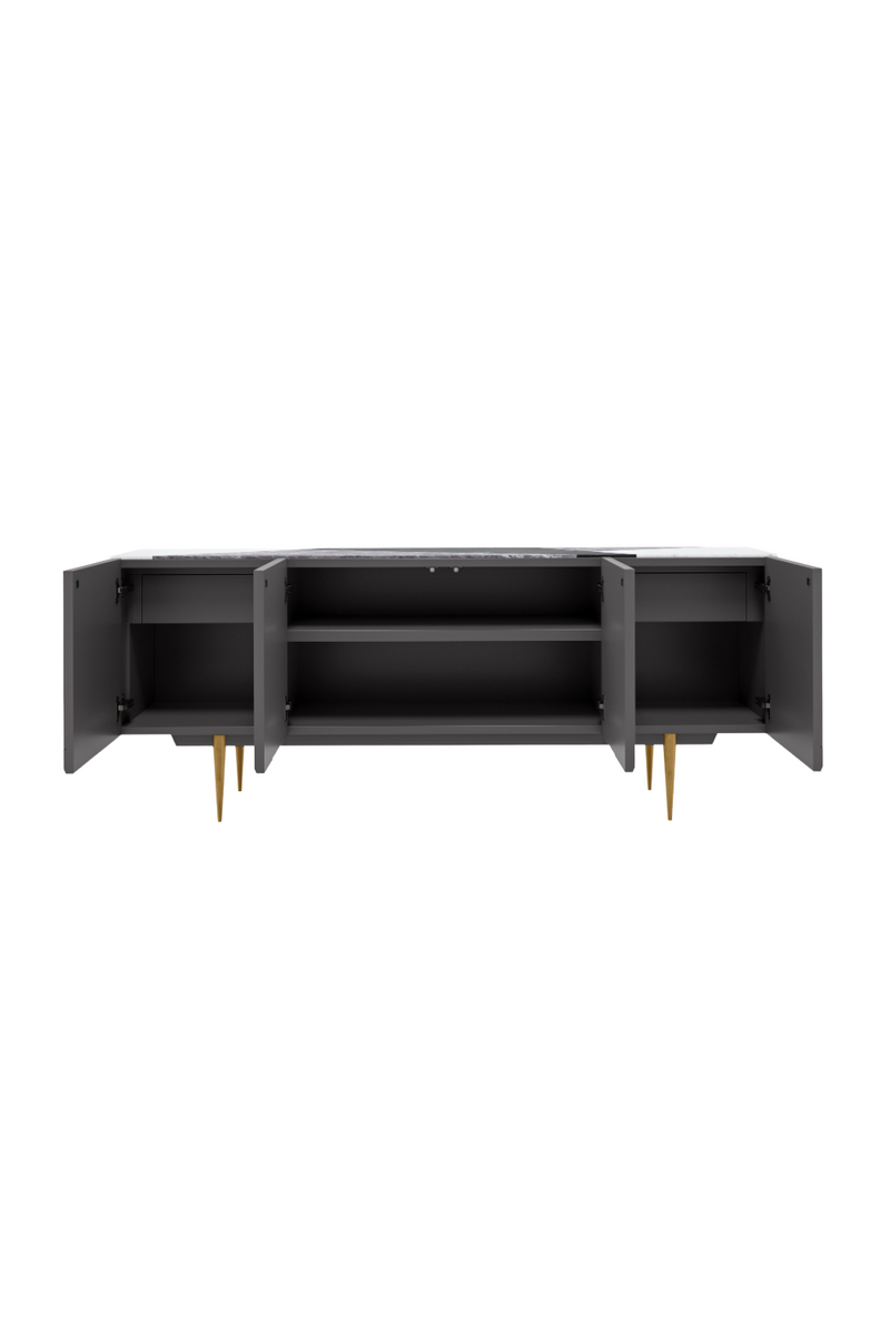 Slatted Modern Sideboard | Caracole Over The Edge | Oroatrade.com