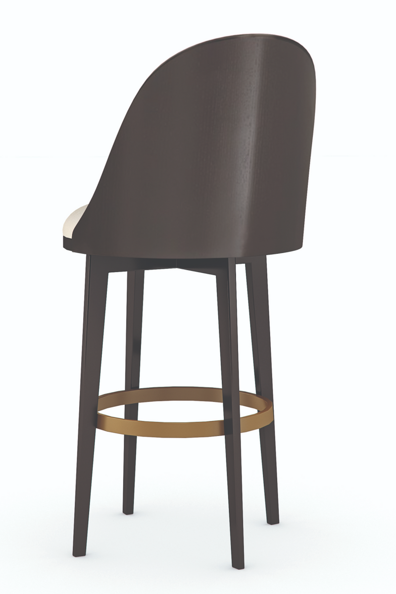 Vegan Leather Bar Stool | Caracole Another Round | Oroatrade.com