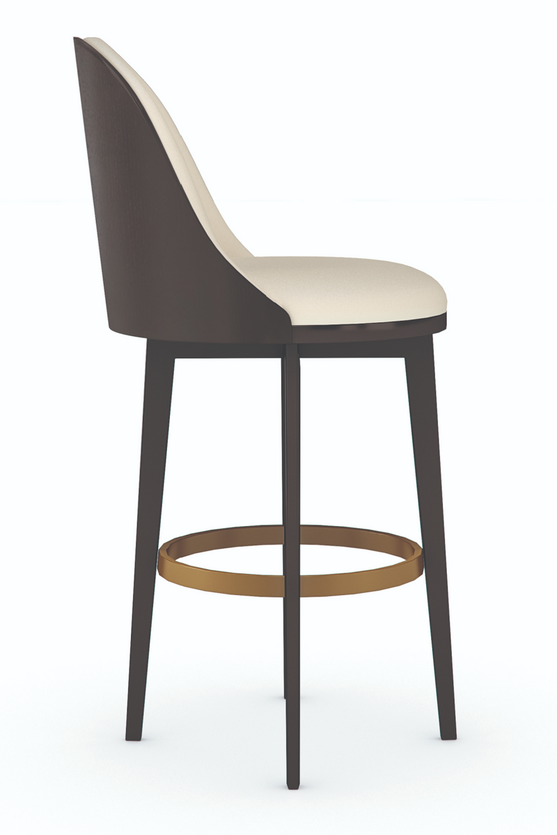 Vegan Leather Bar Stool | Caracole Another Round | Oroatrade.com