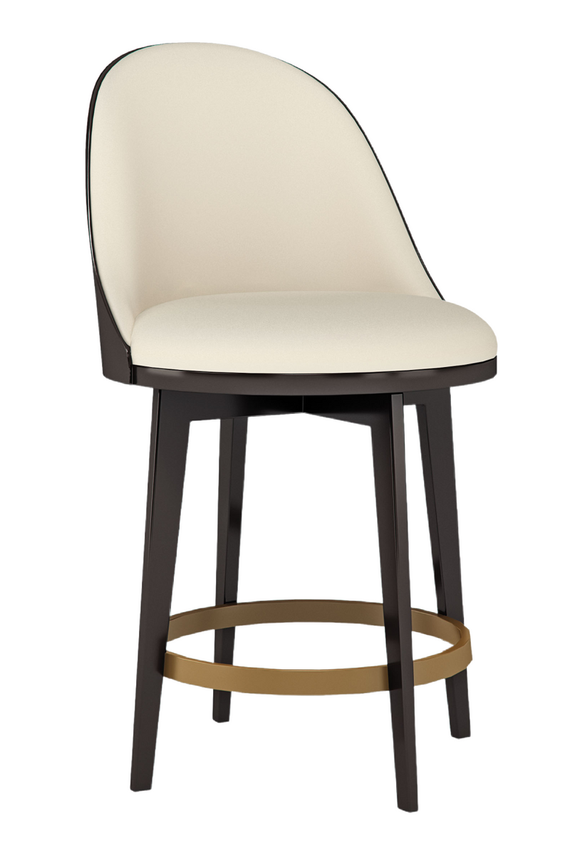 Vegan Leather Counter Stool | Caracole Another Round | Oroatrade.com