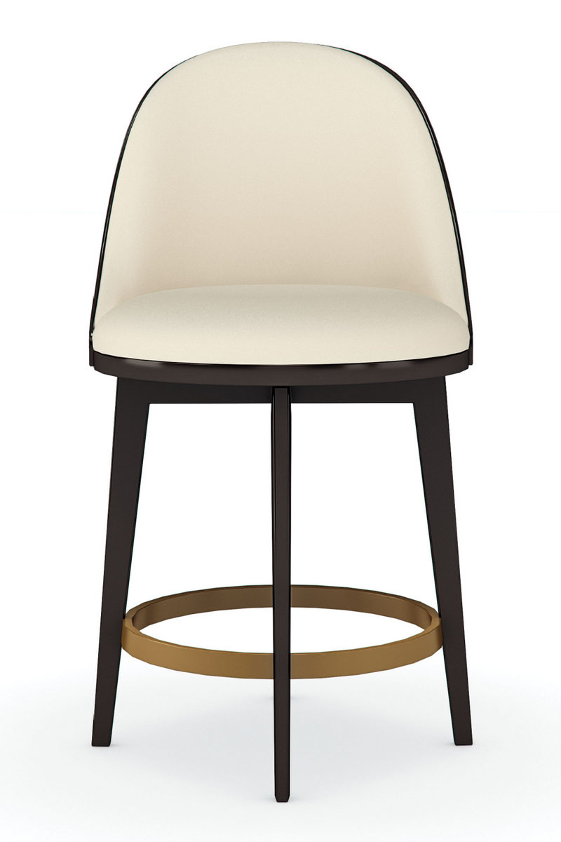 Vegan Leather Counter Stool | Caracole Another Round | Oroatrade.com