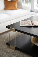 Square Black Coffee Table | Caracole I'll Take The Corner Table | Oroatrade.com