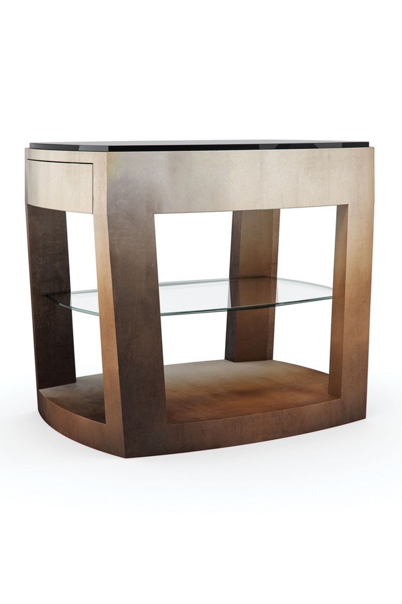Ombre Leaf Side Table | Caracole Open Ended | Oroatrade.com