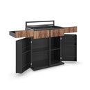 Flip-Top Mape Bar Cabinet | Caracole