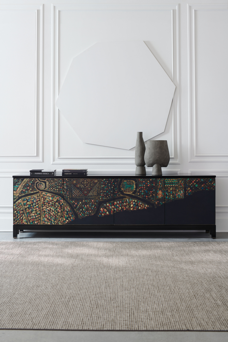 Art Printed Wooden Sideboard | Caracole Mosaic | Oroatrade.com