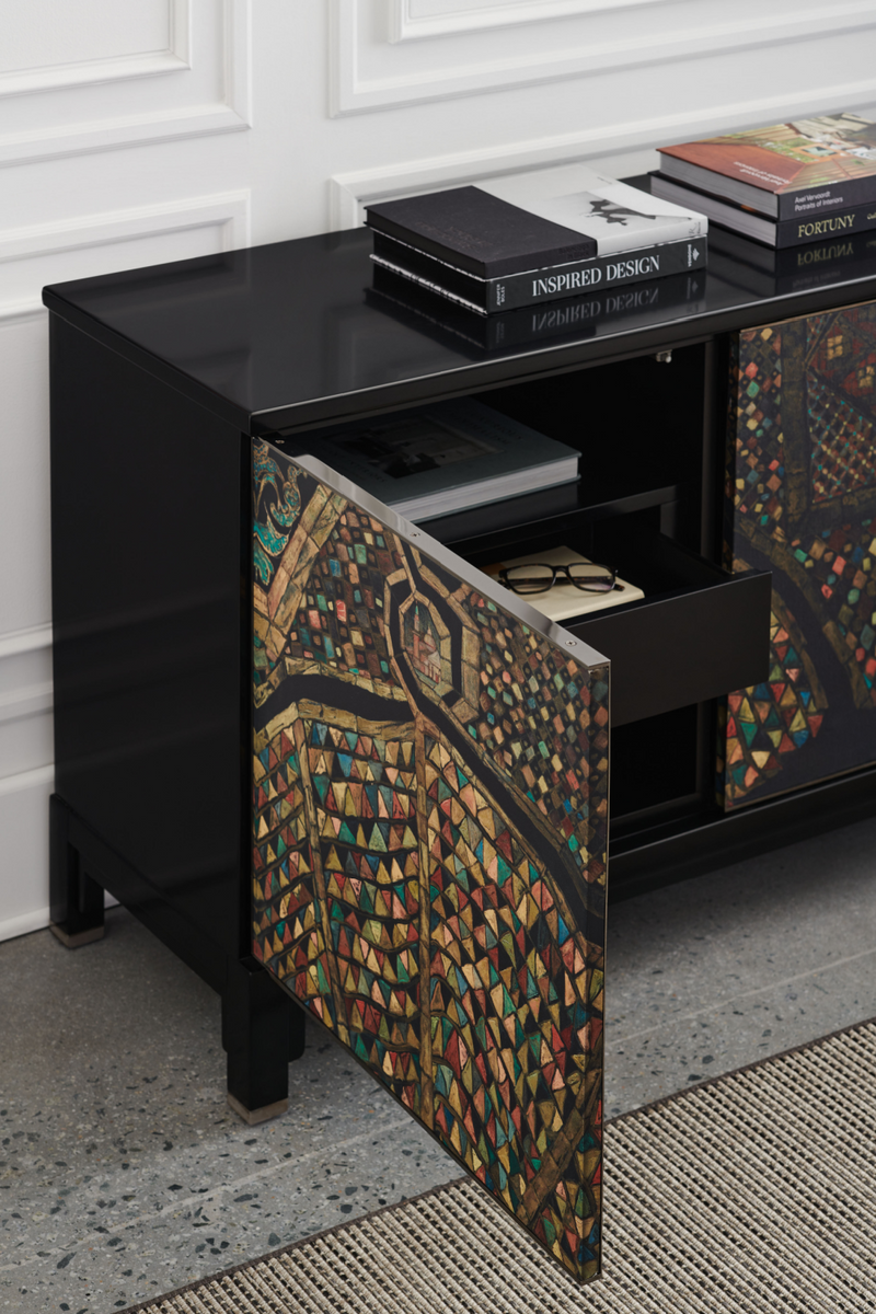 Art Printed Wooden Sideboard | Caracole Mosaic | Oroatrade.com