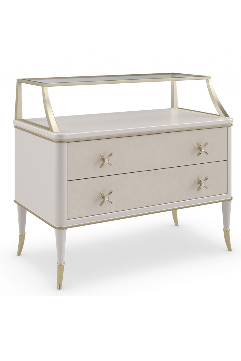 Cream Modern Nightstand | Caracole All Dolled Up | Oroatrade.com