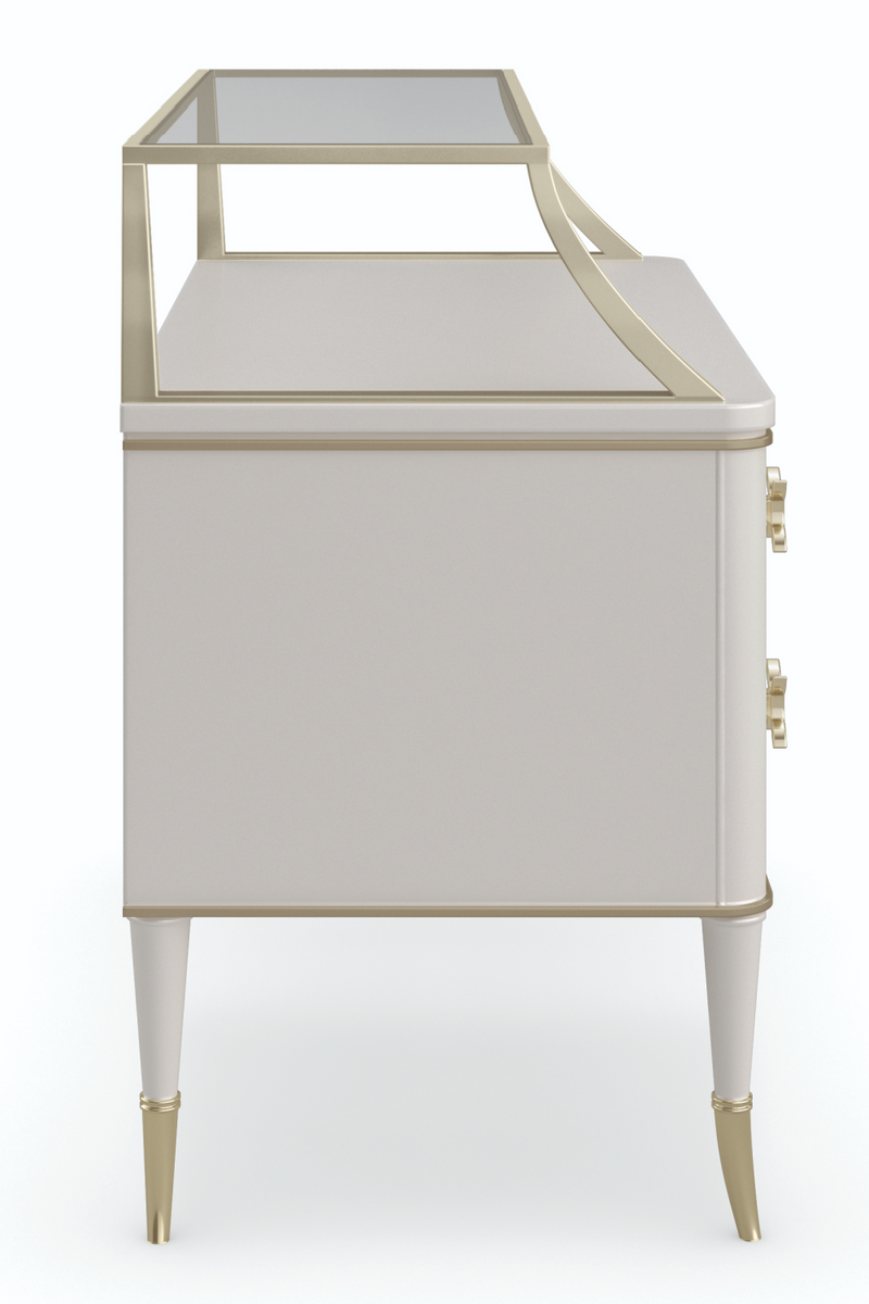 Cream Modern Nightstand | Caracole All Dolled Up | Oroatrade.com