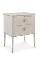 Modern Cream Nightstand | Caracole Finishing Up | Oroatrade.com
