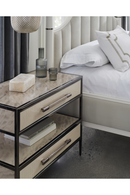 Bronze Framed Nightstand | Caracole Dual Impressions | Oroatrade.com