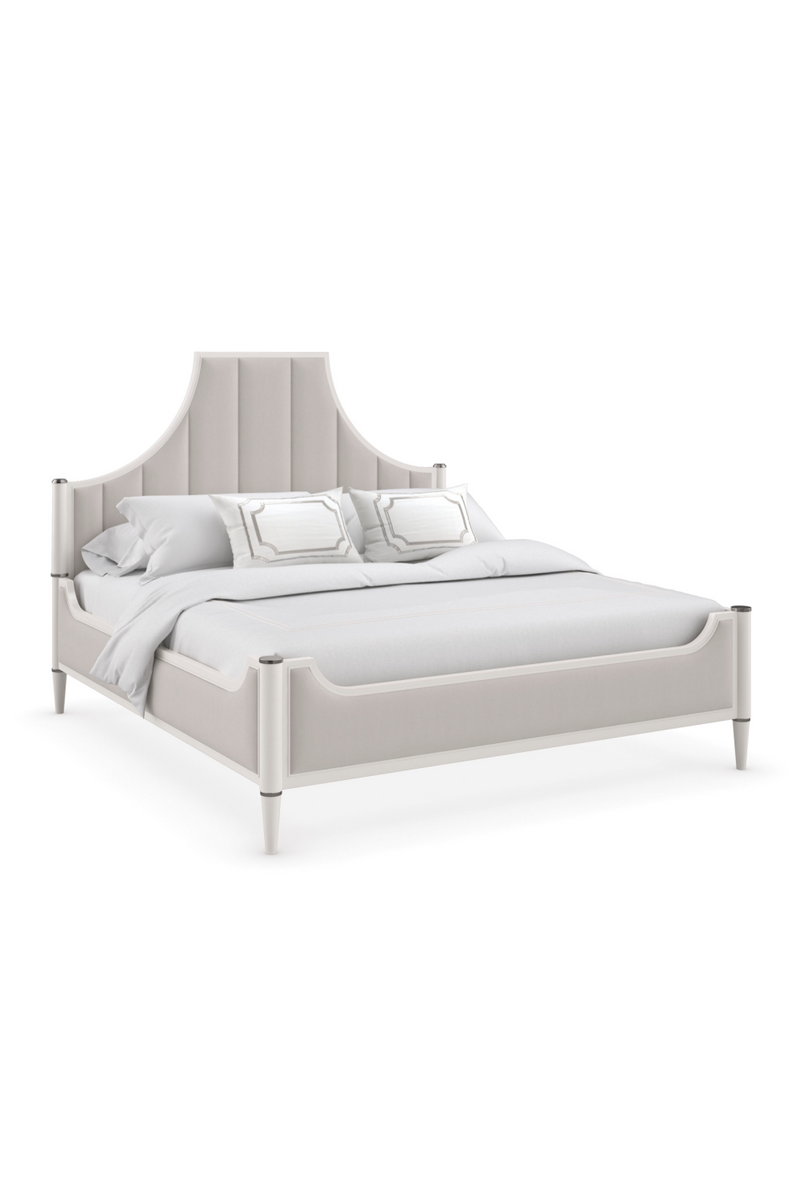 White Channel Tufted Queen Bed | Caracole To Post Or Not To Post | Oroatrade.com