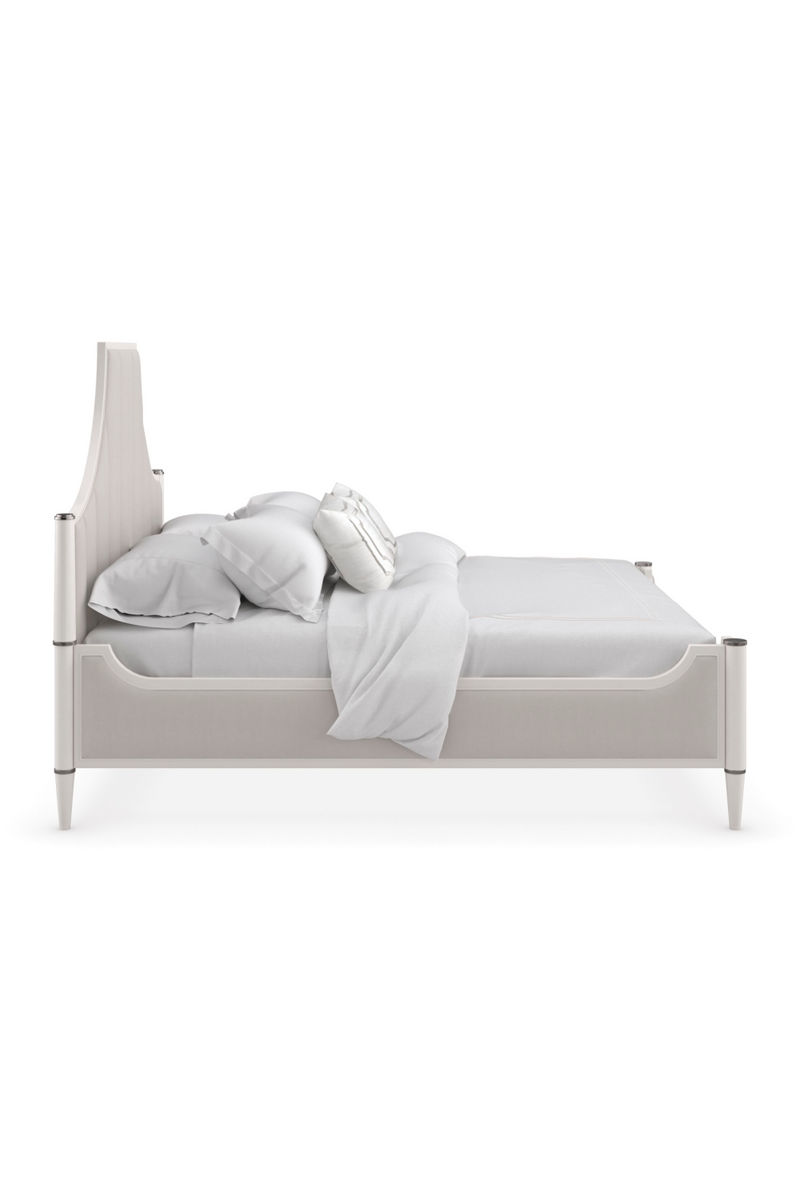 White Channel Tufted Queen Bed | Caracole To Post Or Not To Post | Oroatrade.com