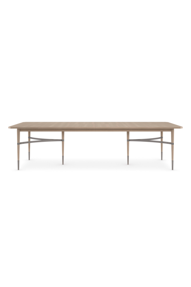 Beige Extendable Dining Table | Caracole Here to Accommodate | Oroatrade.com