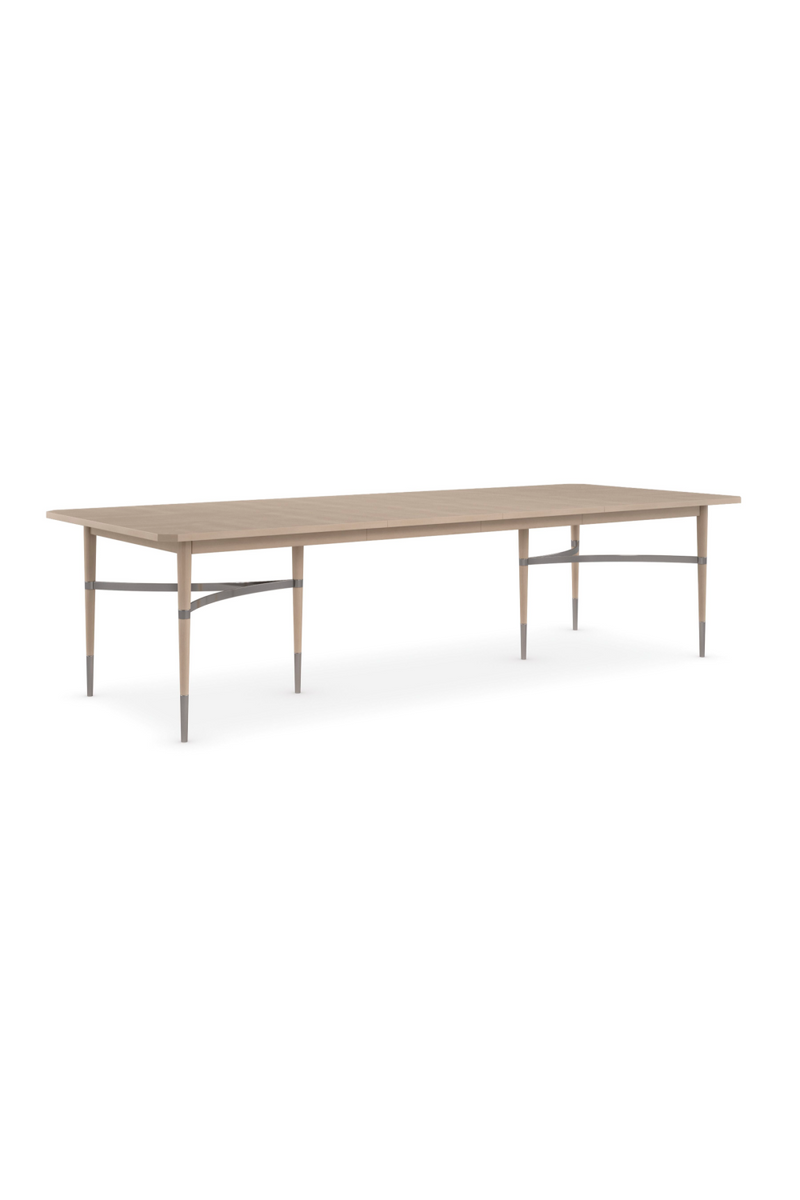 Beige Extendable Dining Table | Caracole Here to Accommodate | Oroatrade.com