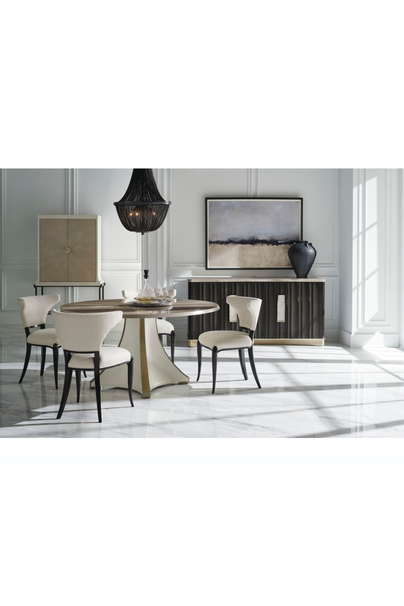 Rosette Motif Dining Table | Caracole Great Expectations | Oroatrade.com