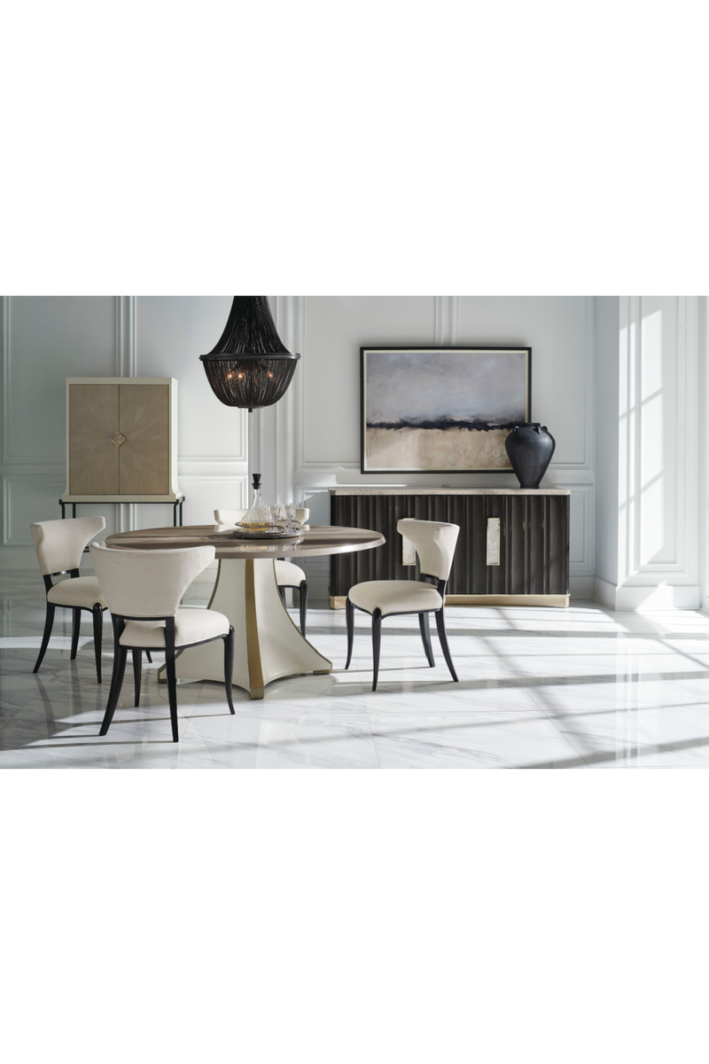 Modern Winged Dining Chairs | Caracole Be My Guest | Oroatrade.com
