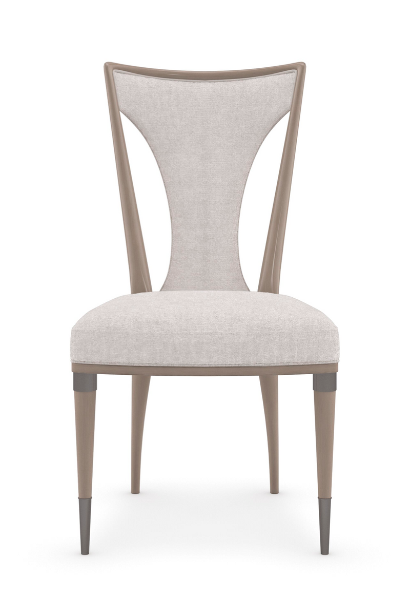 Beige Tapered Side Chair | Caracole Take Your Seat | Oroatrade.com
