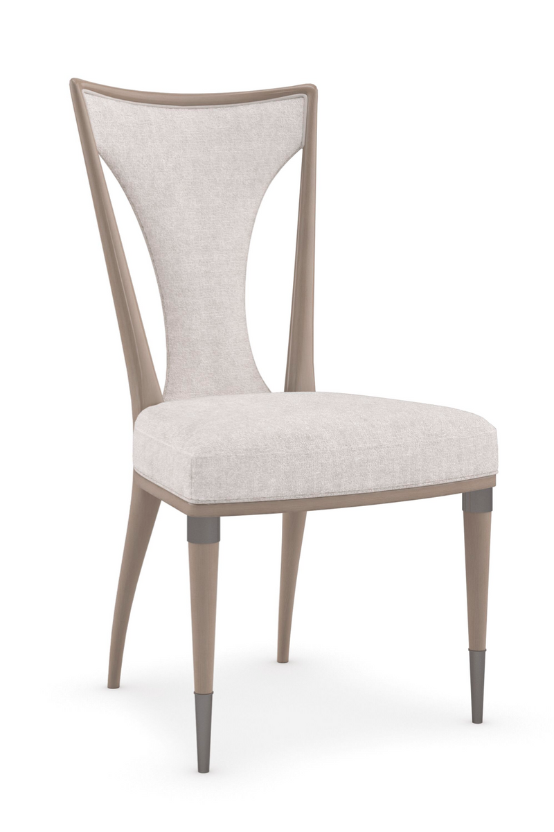 Beige Tapered Side Chair | Caracole Take Your Seat | Oroatrade.com