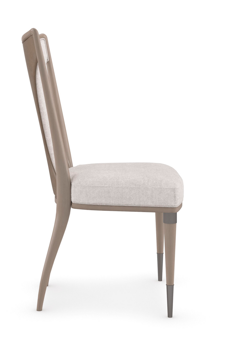 Beige Tapered Side Chair | Caracole Take Your Seat | Oroatrade.com