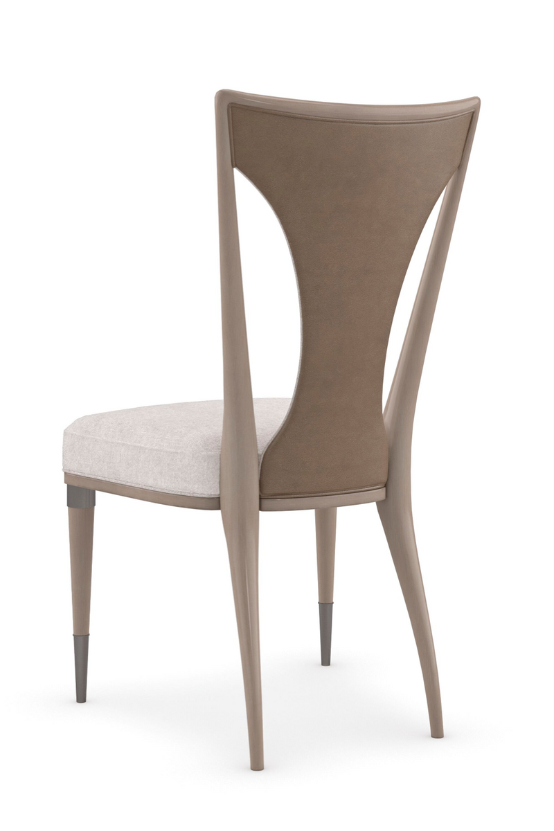 Beige Tapered Side Chair | Caracole Take Your Seat | Oroatrade.com