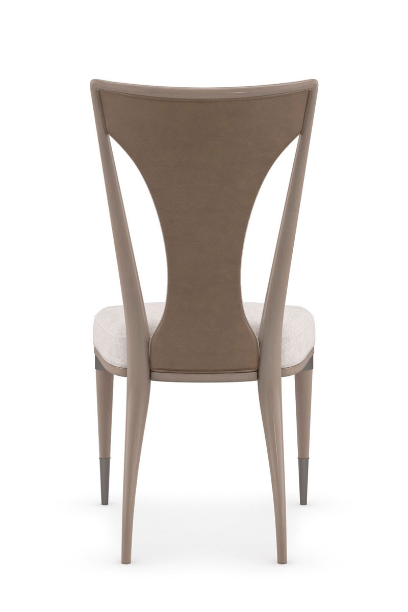 Beige Tapered Side Chair | Caracole Take Your Seat | Oroatrade.com