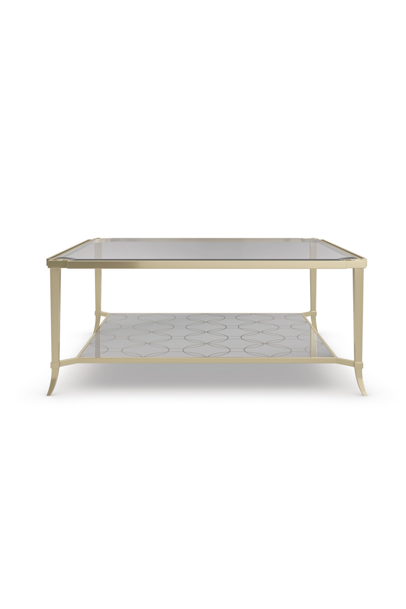 Beveled Glass Coffee Table | Caracole Prince Charming | Oroatrade.com