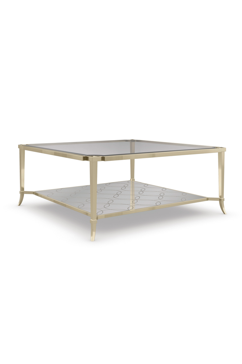 Beveled Glass Coffee Table | Caracole Prince Charming | Oroatrade.com