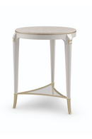 Cream Round Modern Side Table | Caracole Matched Up | Oroatrade.com